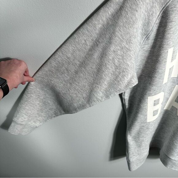 Brunette The Label 'Hey Babe' Grey Crew Neck Sweatshirt Size Small/Medium - Picture 15 of 16